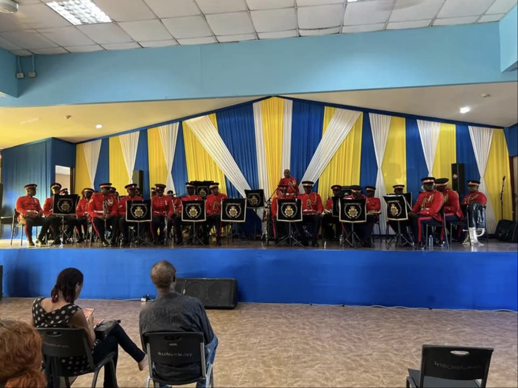 The Jamaica Regiment Band in performance at An Evening of Musical